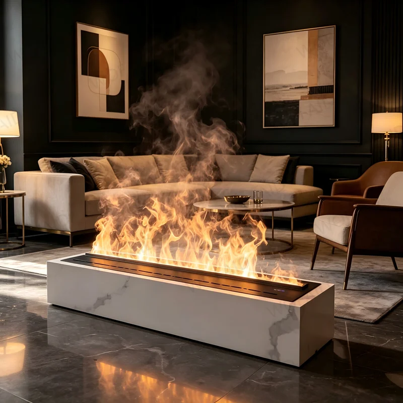 

100cm Long Water Vapor Electric Fireplace Mist Fireplace Humidifier for Large Room,Whole Home Water Vapor Electric Fireplace