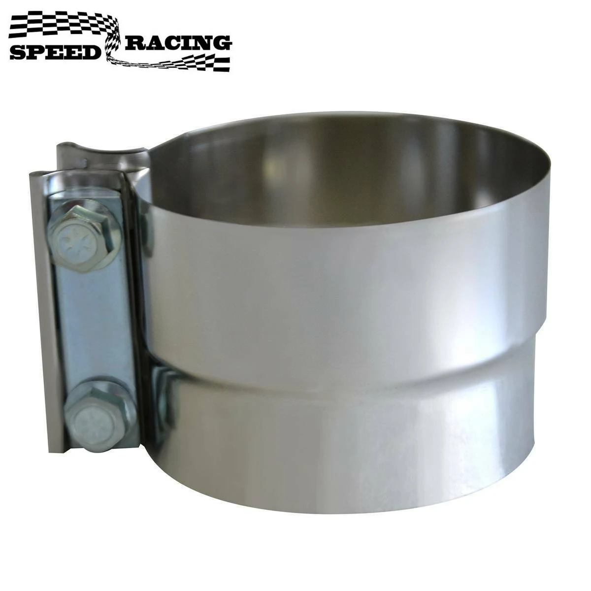 

5 Inch Lap Joint Exhaust Band Clamp Muffler Sleeve Coupler T304 Stainless Steel