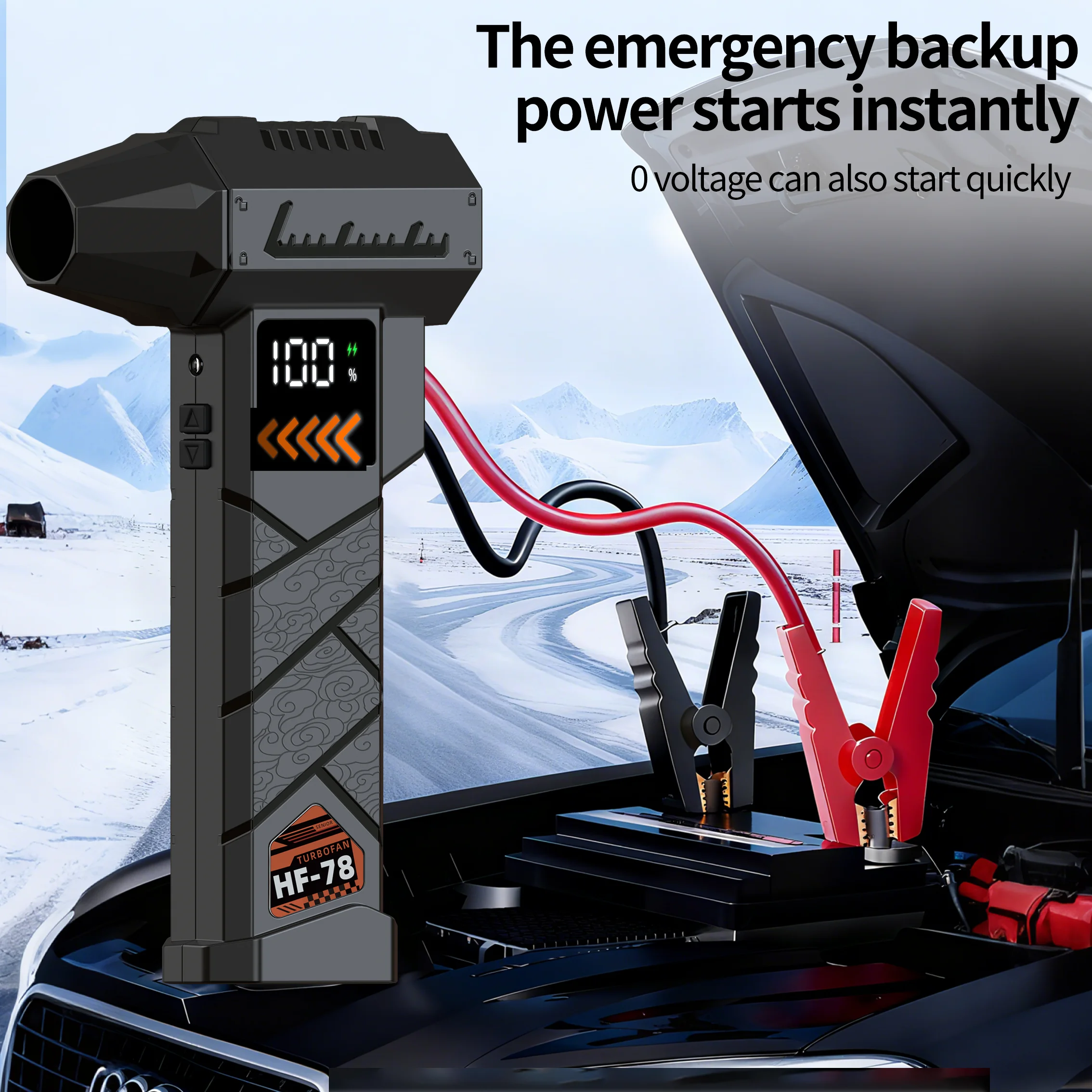 HF78M40/AT15 منفاخ هواء توربو قوي 800 جرام قوة نفخ تدفق هواء قوي مروحة تربو قوة البنك وظيفة منفضة هواء لاسلكية