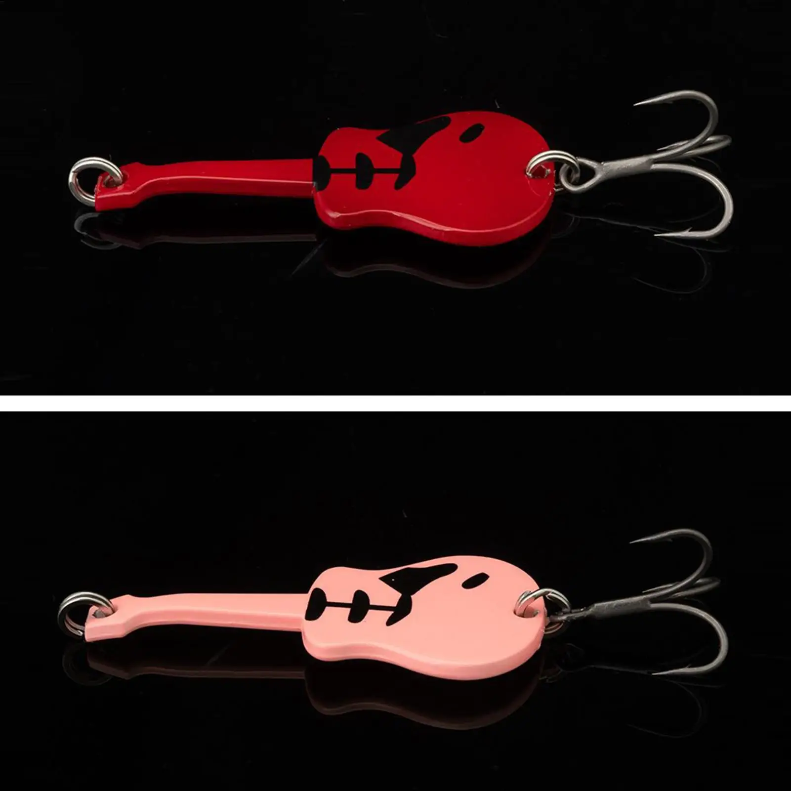 

Наживка для окуня, искусственные приманки для рыбалки, 5 шт., реалистичная гитара, приманки с блестками для морских рыболов, пресноводный поток, река