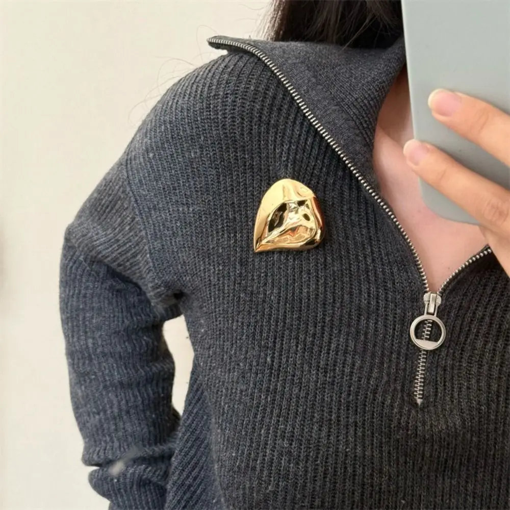 Alloy Metal Irregular Brooches Jewelry Accessories Korean Style Exaggerated Brooches Minority Design Bag Badge Women Brooch