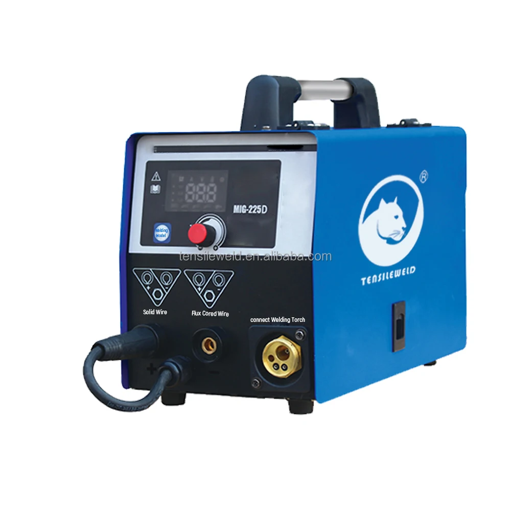 

Digital Flux Core MIG225 Mig 3 in 1 IGBT Tube 220V Portable Welding Machine With Low Price
