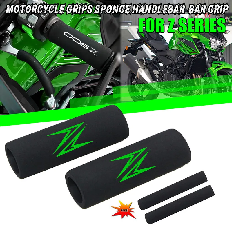 

Мотоциклетные ручки, губчатые чехлы на руль для Kawasaki Z650 Z750 Z800 Z900 Z1000 Z250 Z400 Z500, аксессуары, ручка