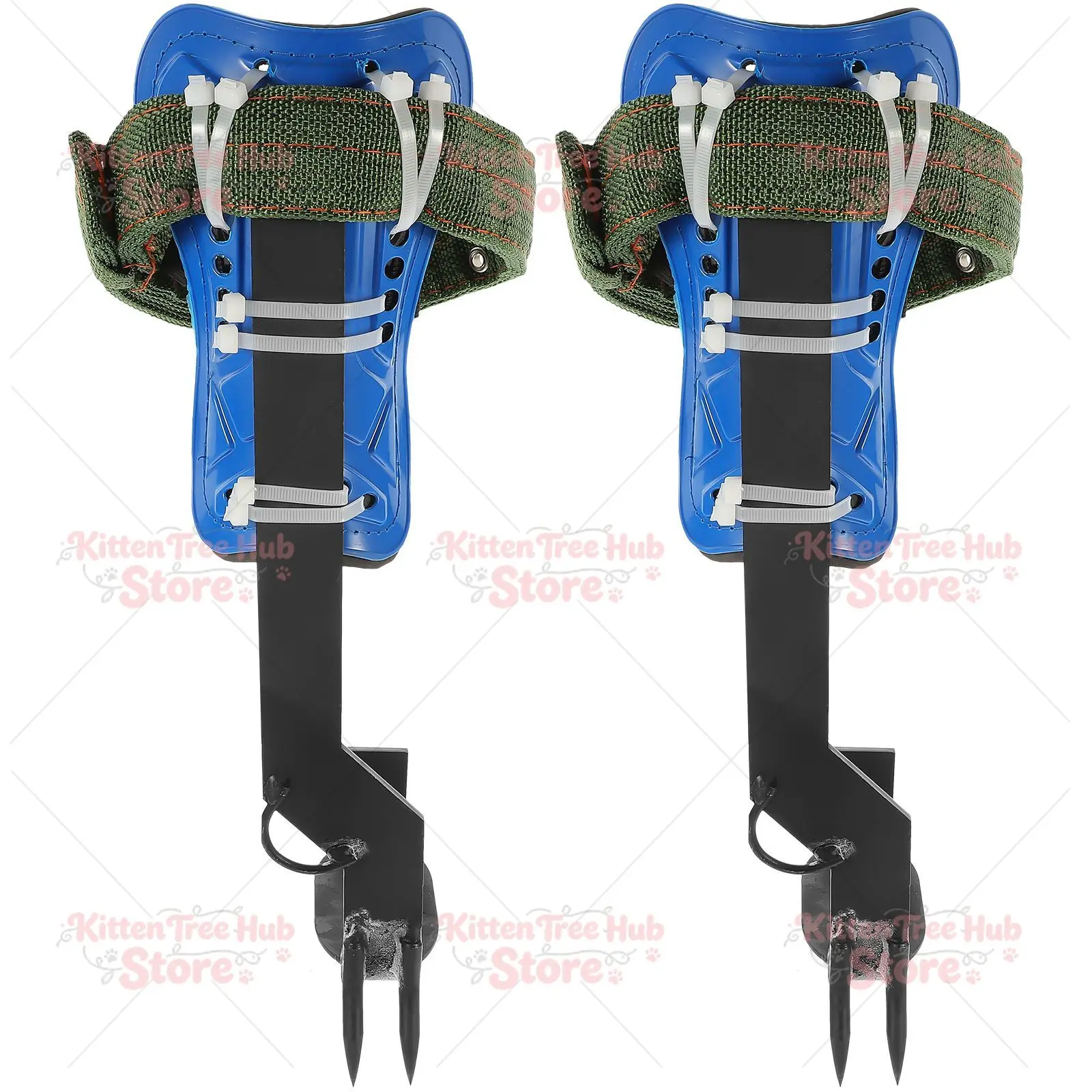 Tree Climbing Iron Shoes Set Durable Safe Use Practical Arborist Climber Gear Spikes Tool Aid Equipment Hunting Supplies