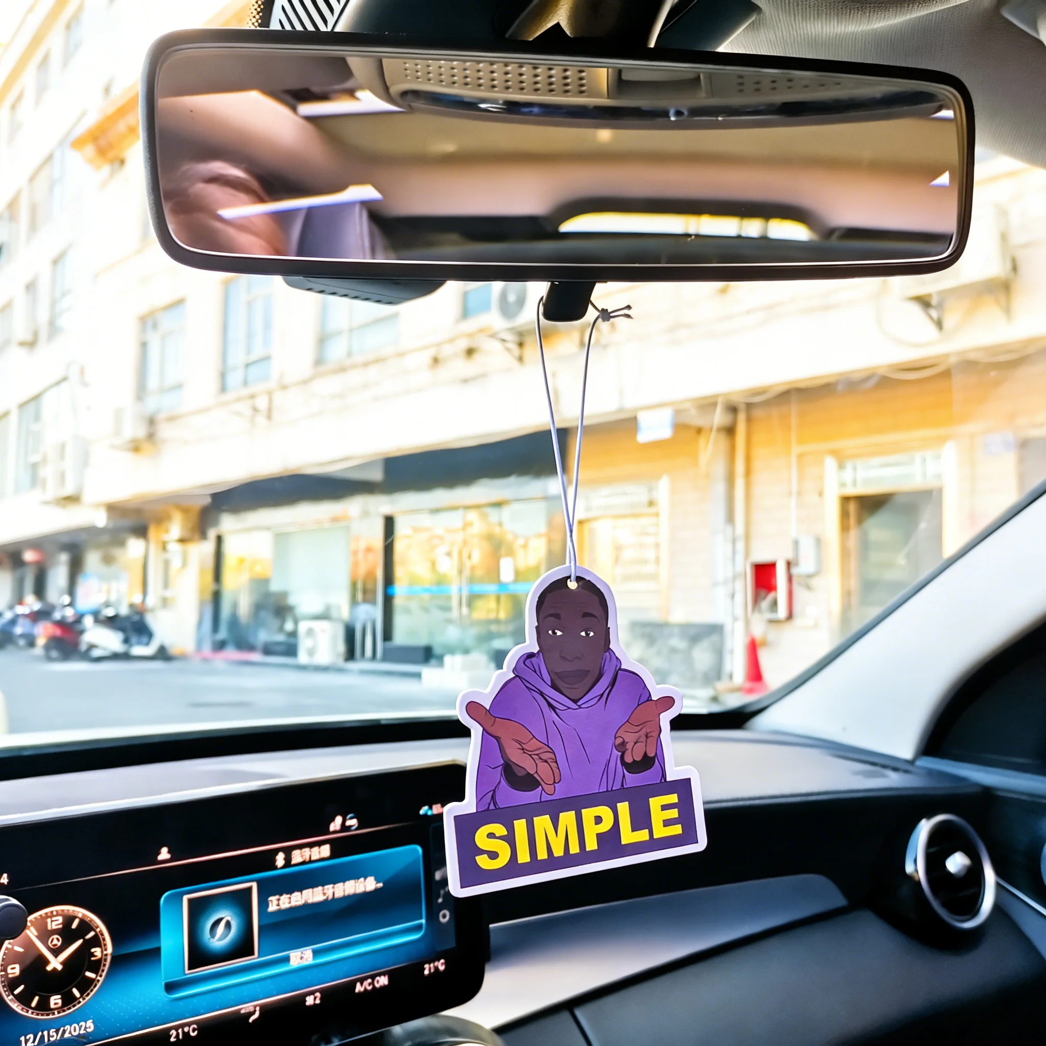 JDM Car Air Freshener Dollars Hanging Rearview Mirror Perfume Flavoring Money Pattern Solid Paper Aromatherapy Pendant Accessory