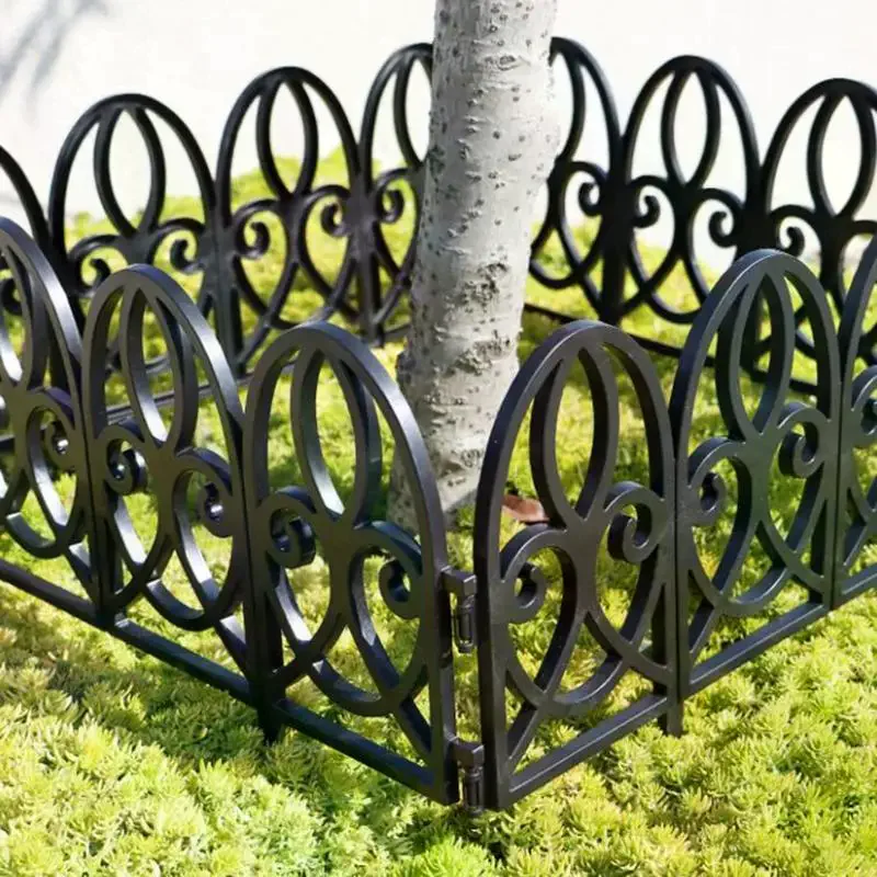 Decorative Garden Fence Outdoor Rustproof Landscape Wire Border Folding Patio Fences Flower Bed Fencing Barrier