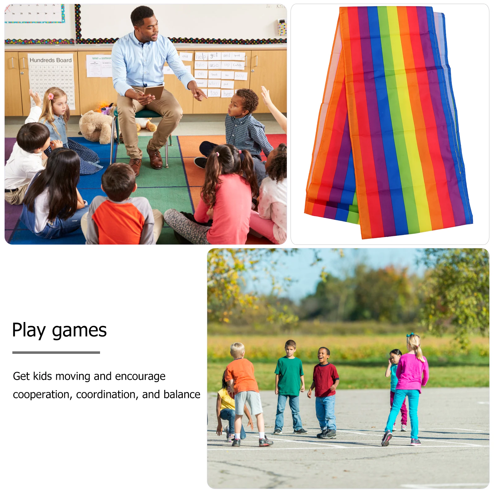 

Team Building Game Props Kids Play Group Activity Supplies Running Mat Encourage Cooperation Caterpillar for Children