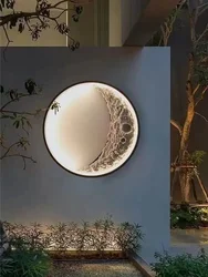 Modern Moon LED Wall Light Corridor Background LED Wall Lamp Living Room Bedroom Decoration Bedside Lamp Ceiling Lamp Lighting