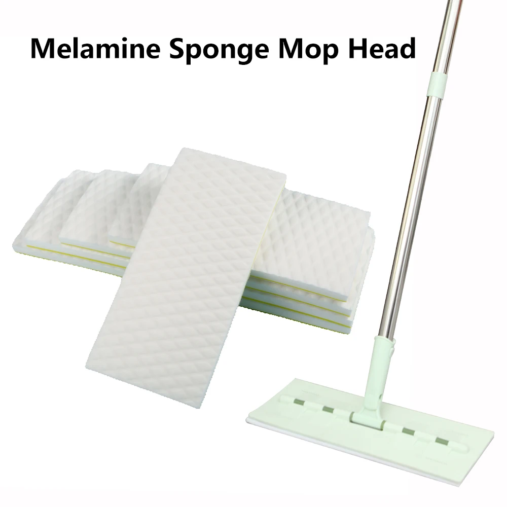 

2 Pcs/bag Melamine Sponge Mop Head Customized Soft Pad Replacement for Home Floor Cleaning Magic Sponge Pad
