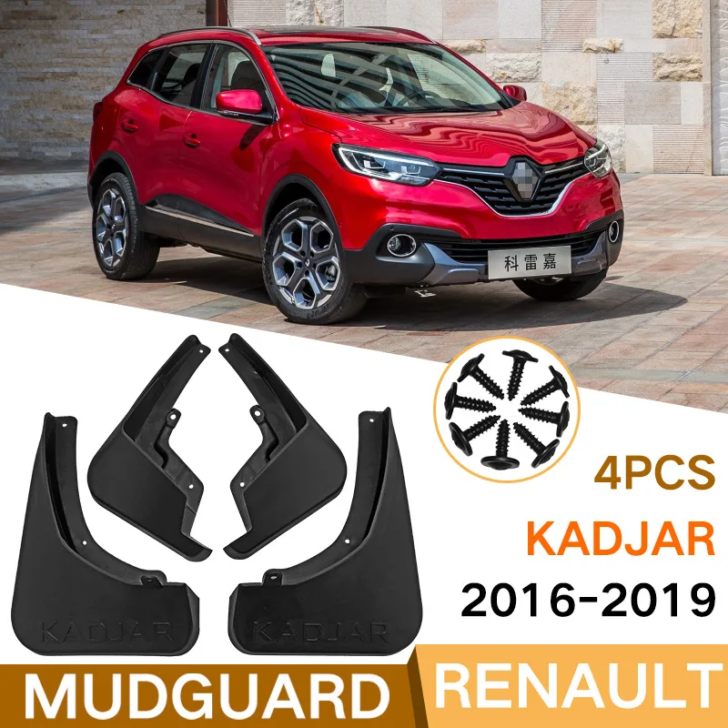 

For Renault Kadjar 2016 17 18 19 Car Molded Mud Flaps Splash Guards Mudguards Front Rear Styling Front Rear Car Accessories