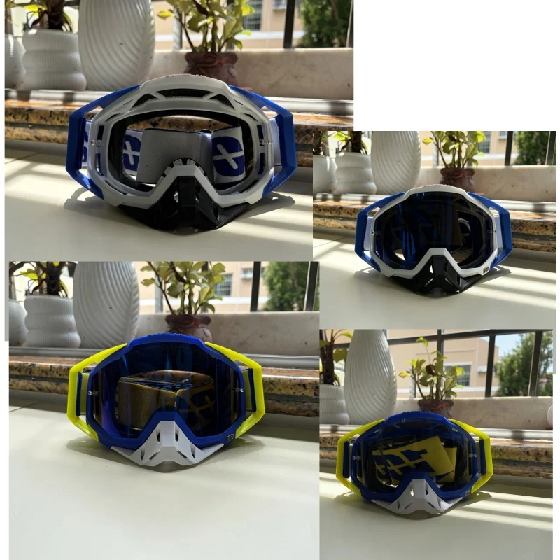 Full‑Coverage Eye‑Shield Goggles Multi‑Color Clear Mirror Lens Vent Holes Reduce Fogging Windproof Dustproof for Outdoor Sport