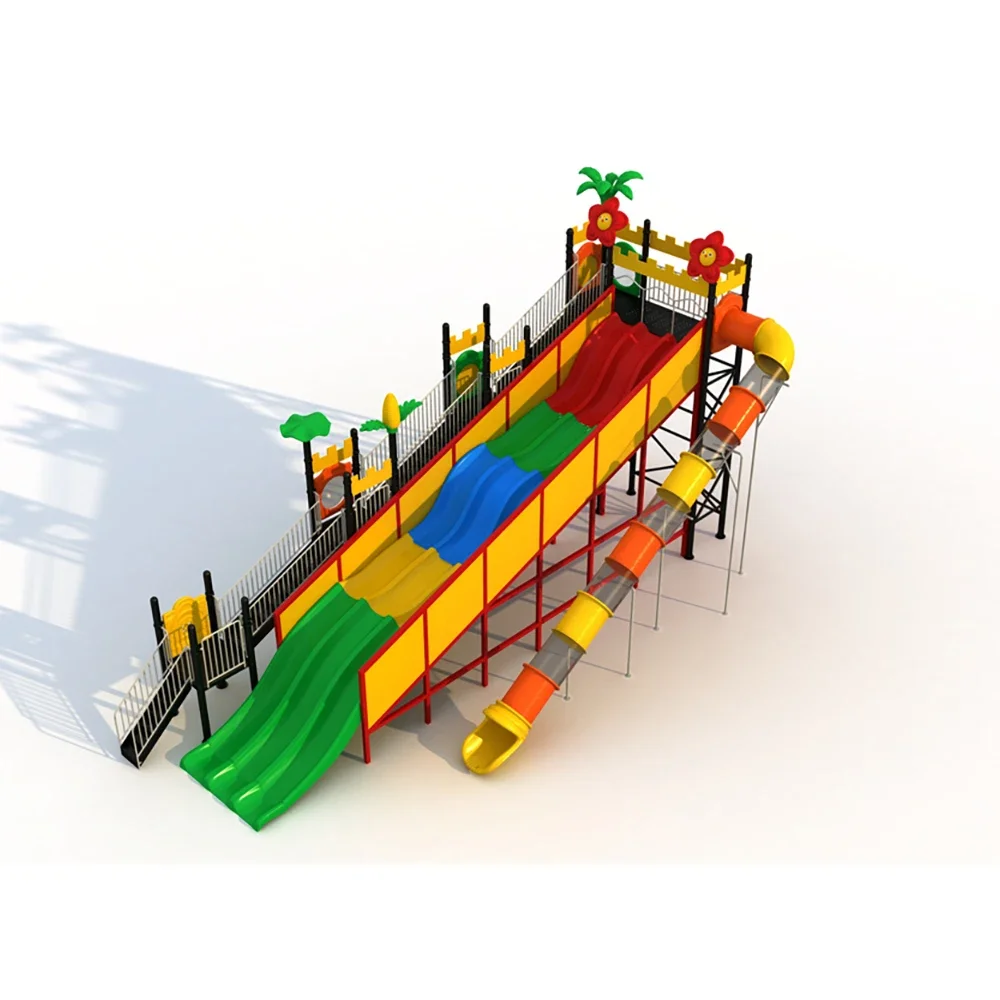 Water Slide for Swimming Pool Outdoor Playground Kids Indoor Water Slides Playground New Design Water Beach Playground for Sale