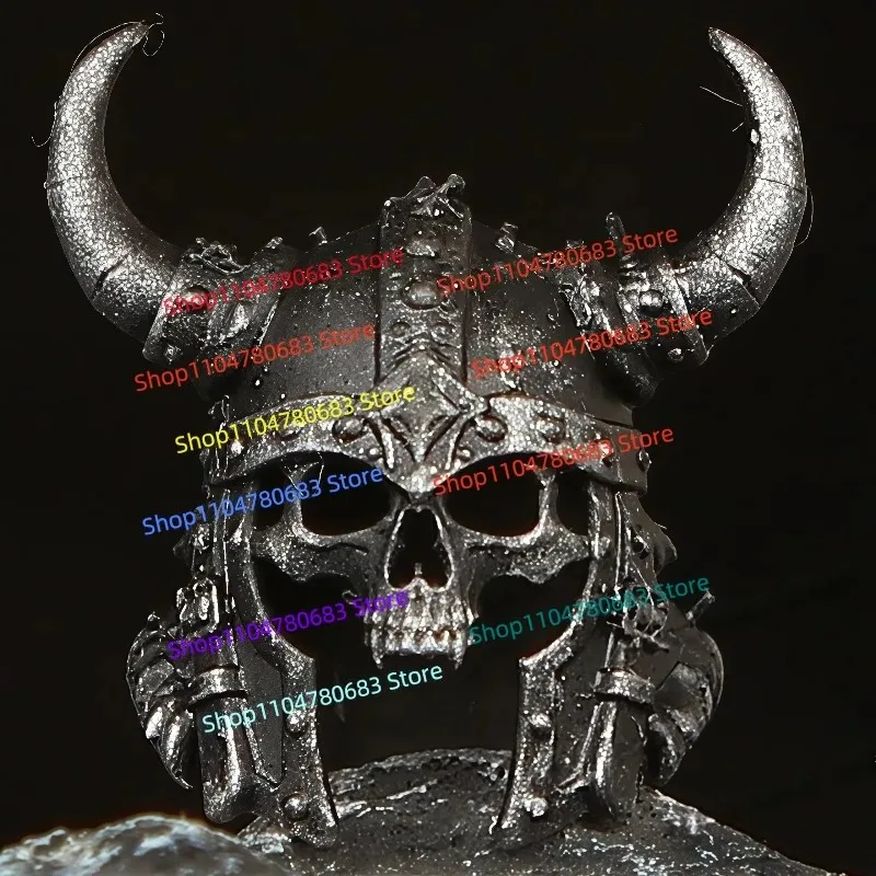 Klocki MOC Czarna Czaszka Akcesoria Mini Figurka Model do Składania Ozdoby Postacie z Kreskówek Zabawki Dekoracyjne Prezent Kolekcja