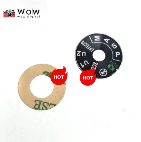 Nieuwe Top Cover Functie Model Dial Button Label voor Nikon D7100 D7200 D7500 D750 met gratis plakband Camera Reparatie Deel