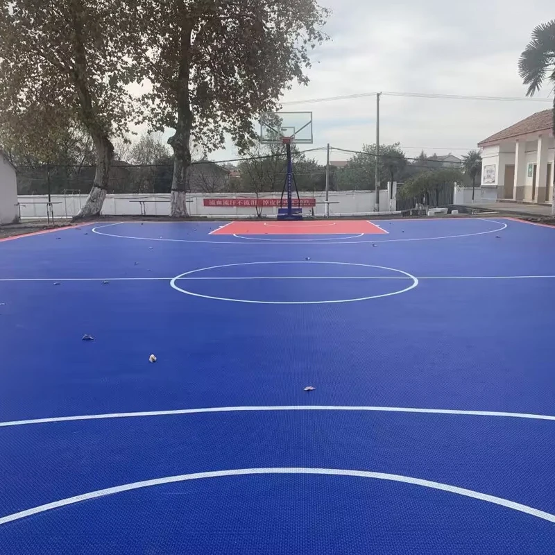 Beable Easy Install Outdoor Interlocking Floor Basketball Surface For Kids Multi-purpose Hockey Shuffleboard Pickleball Court