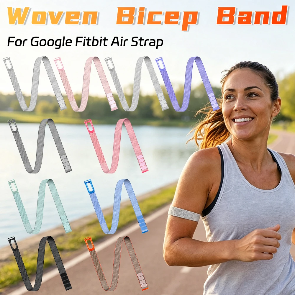 Fitness-Tracker Atmungsaktives Verstellbares Nylon-Ersatzarmband für Google Fitbit Air Bildschirmloses Gesundheitsüberwachungs-Armband