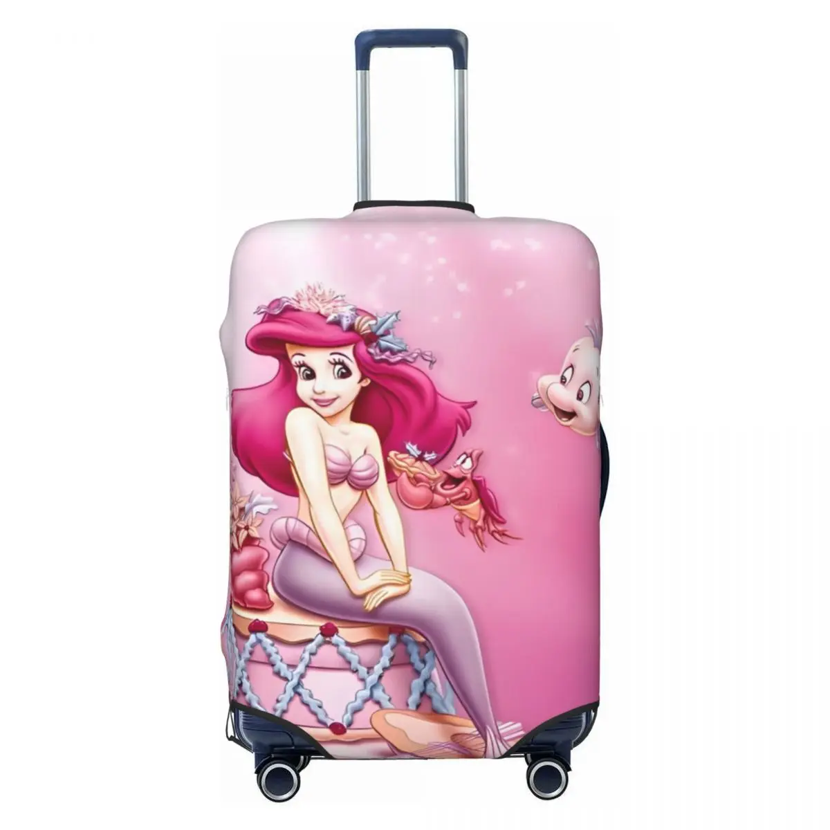 

Custom The Little Mermaid Luggage Cover Fashion Suitcase Protector Covers Suit For 18-32 inch