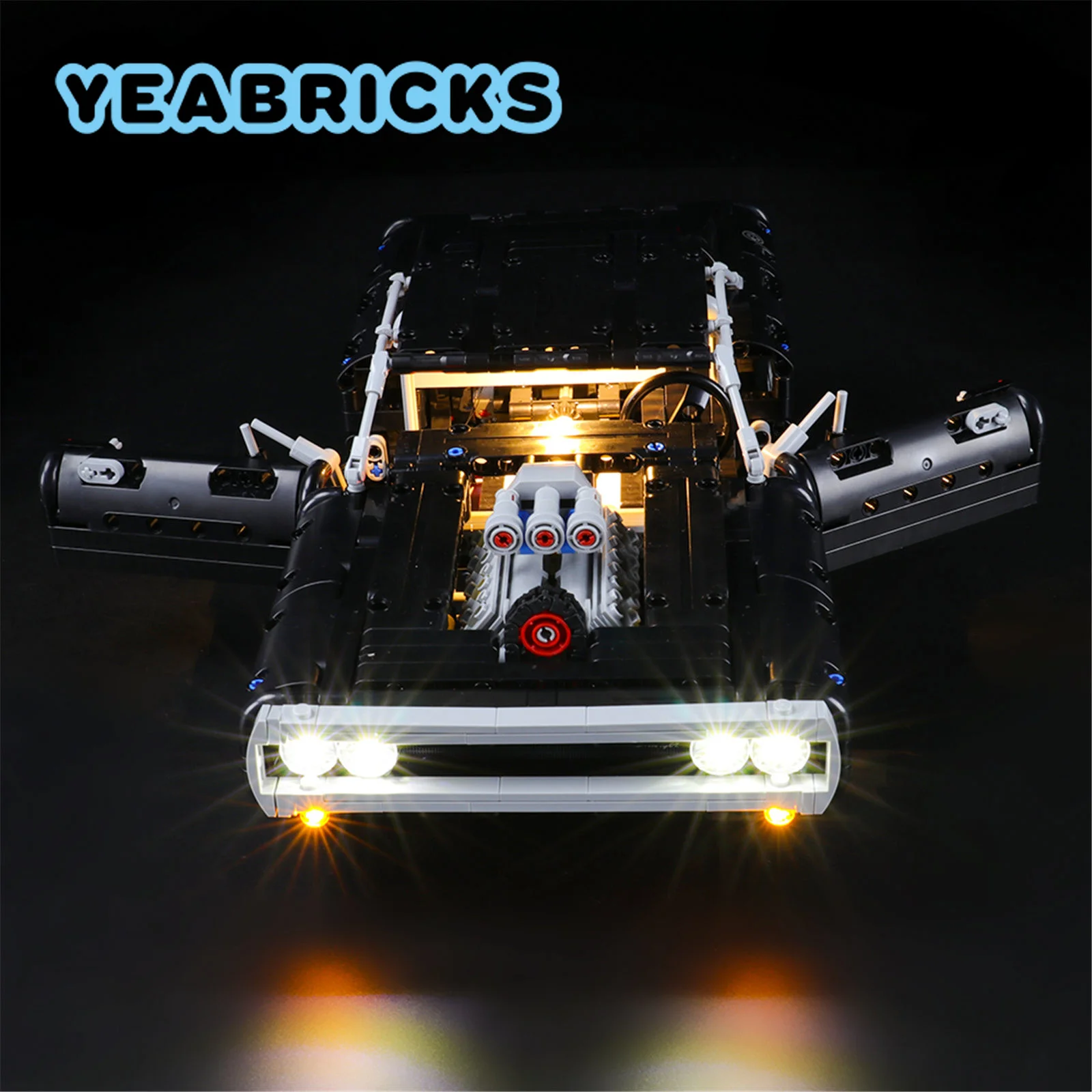 YEABRICKS LED Light Kit for 42111 Dom's Dodge Charger Building Blocks Set (NOT Include the Model) Bricks Toys for Children image 5