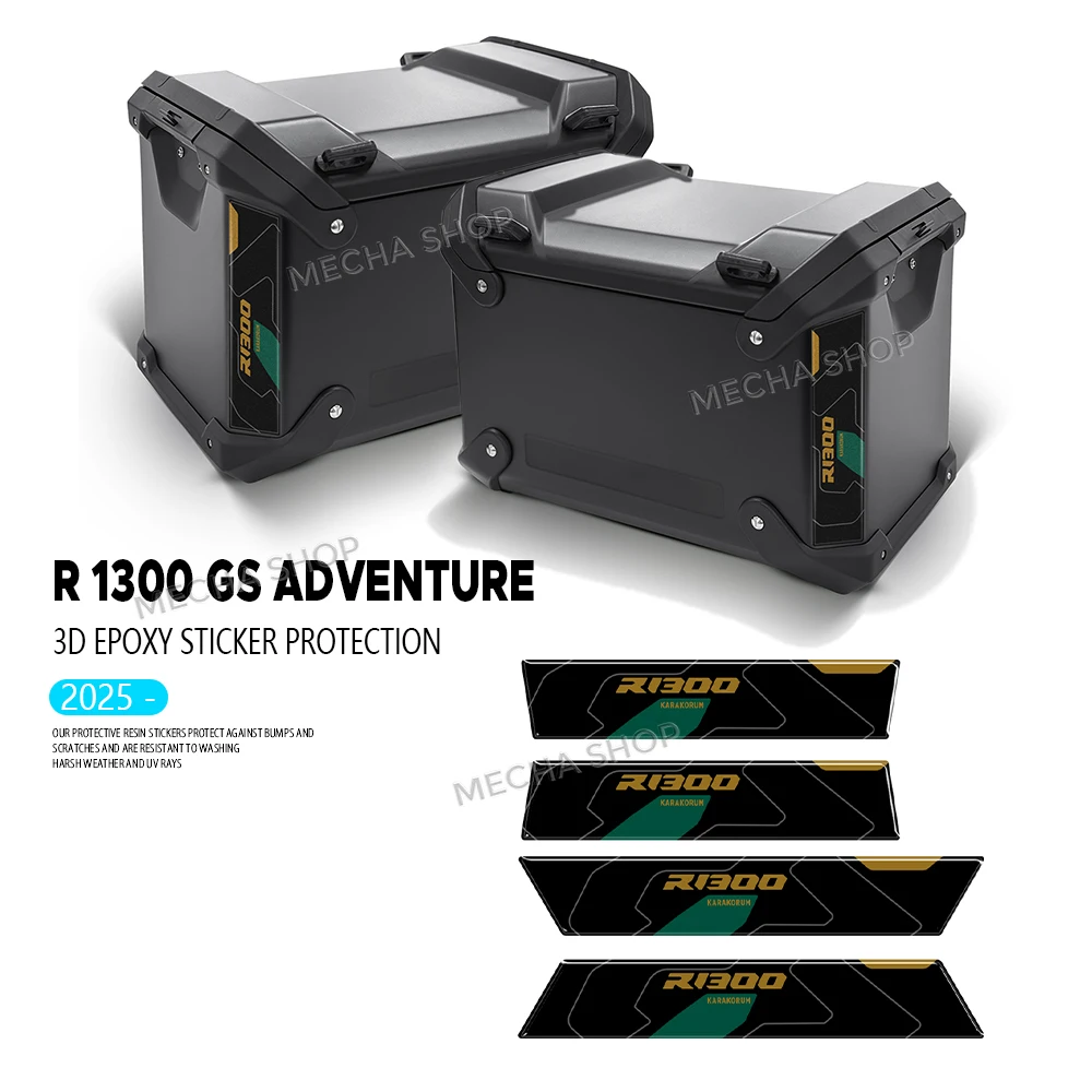 

For R 1300GS ADV R 1300 GS Adventure 2024 2025 3D Decal Motorcycle Suitcase Sticker Refractive Protective Decor Kit