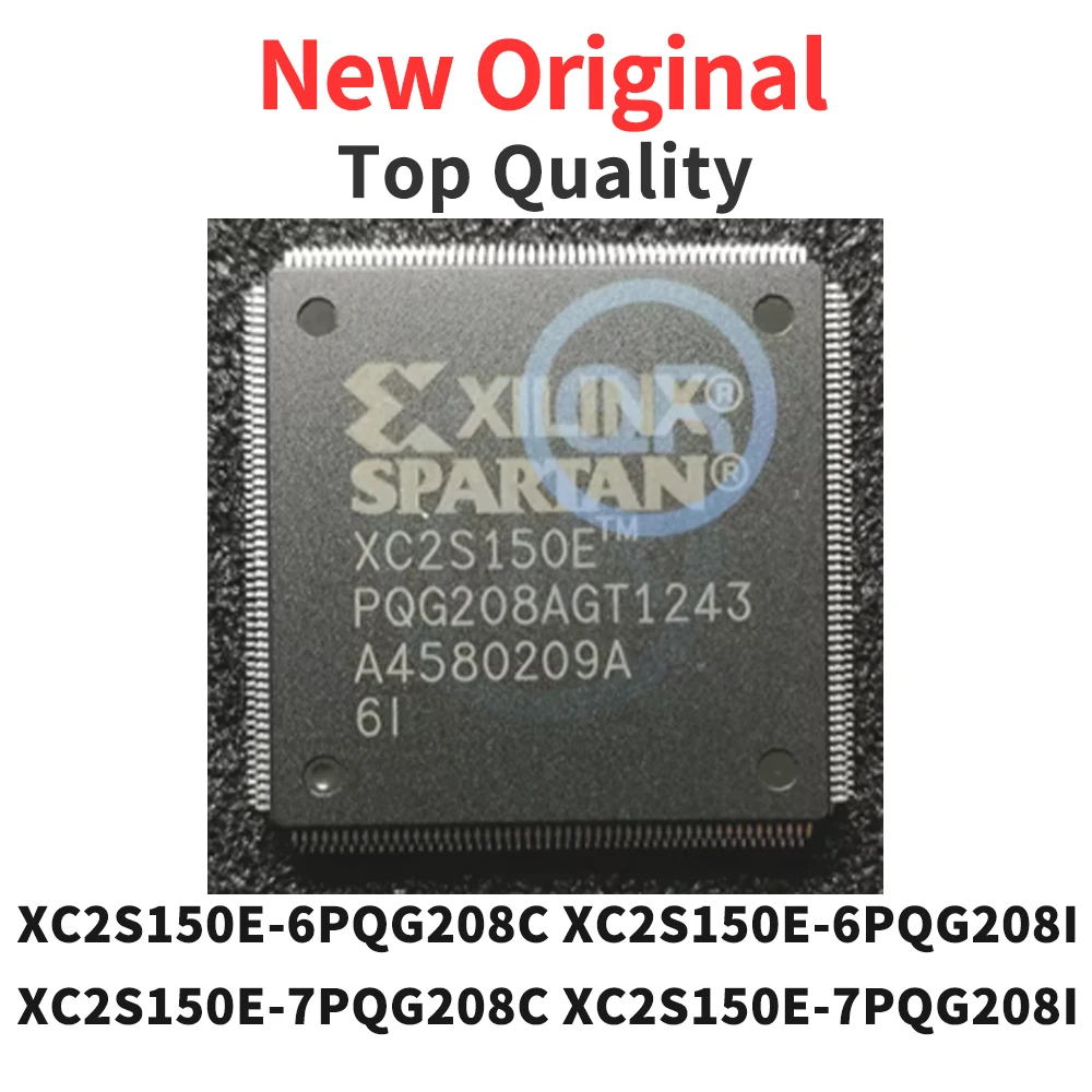 1-pezzo-xc2s150e-6pqg208c-xc2s150e-6pqg208i-xc2s150e-7pqg208c-xc2s150e-7pqg208i-xc2s150e-pqg208-qfp208-chip-programmabile