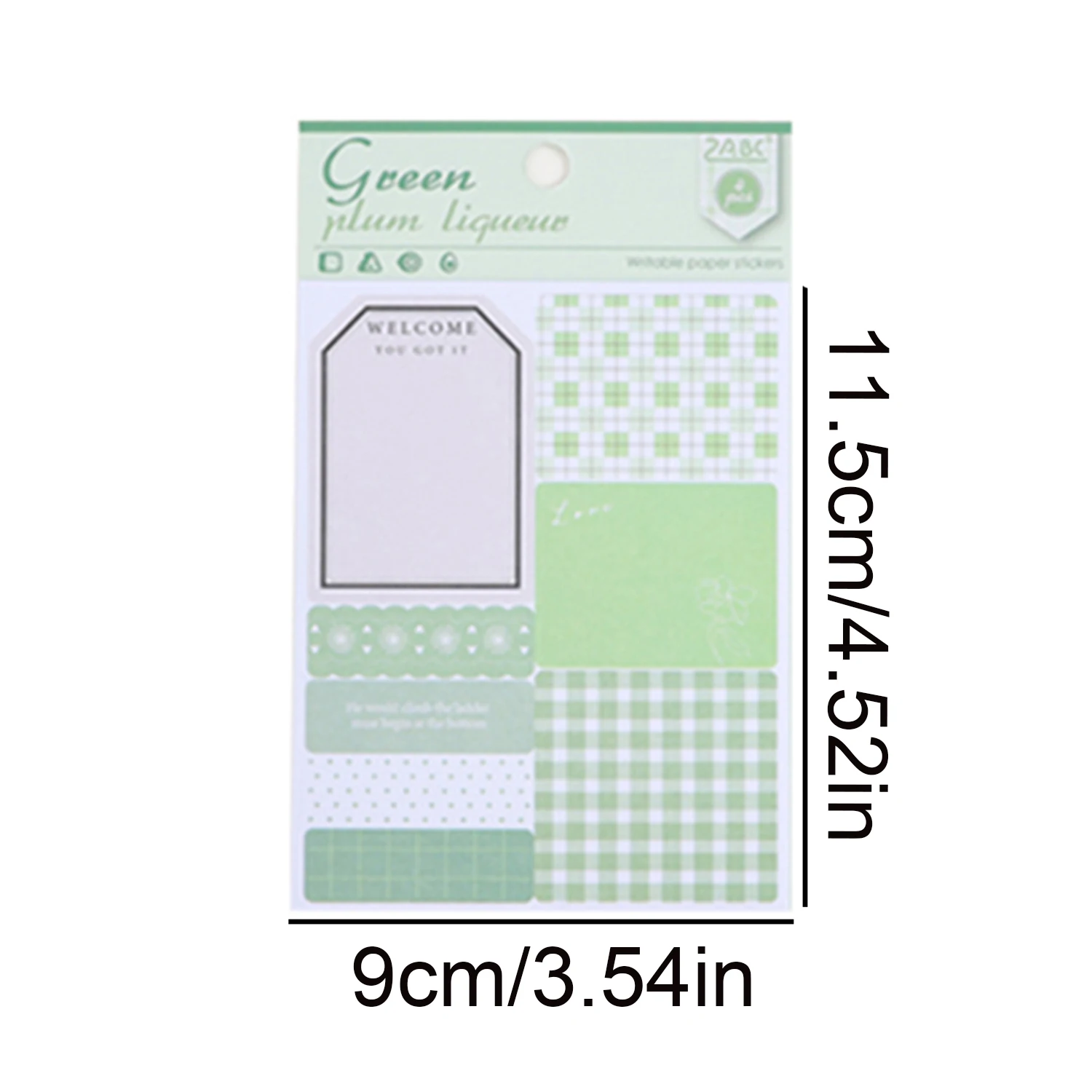4pcs Retro Square Frame Regular Stickers, Creative Writable DIY Stickers, Decorations for Journals, Notebooks, and Scrapbooks