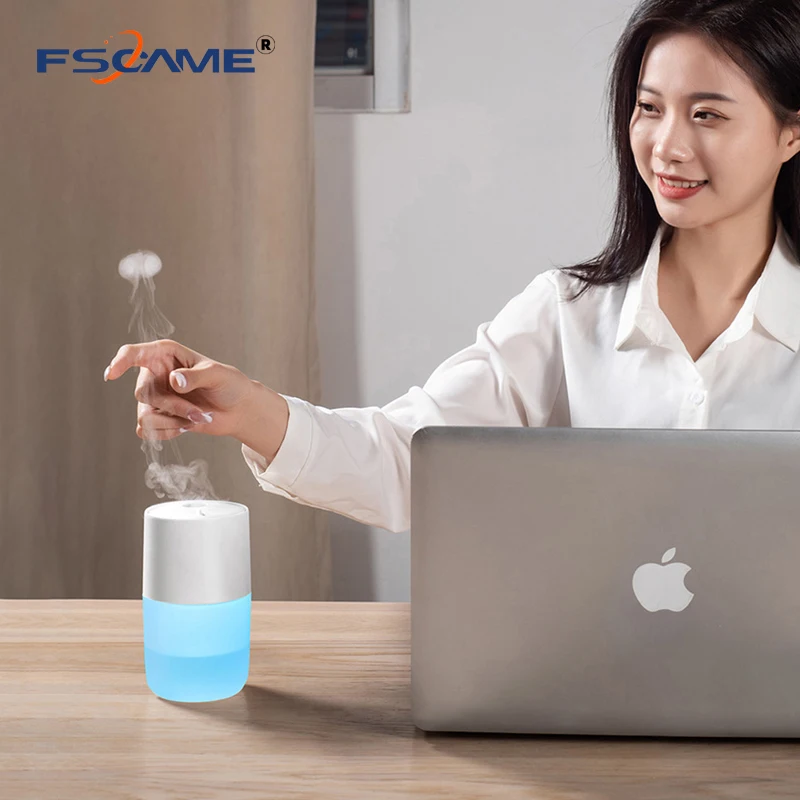 Elektryczny rozpylacz zapachów bezprzewodowy nawilżacz powietrza ultradźwiękowy 2 tryby przenośny opryskiwacz z kolorowym światłem nocnym do samochodu domowego 360ml