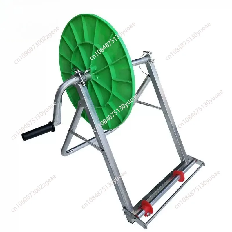 New water coil artifact agricultural irrigation water pipe winding and closing machine folding floor type super long pipe rack