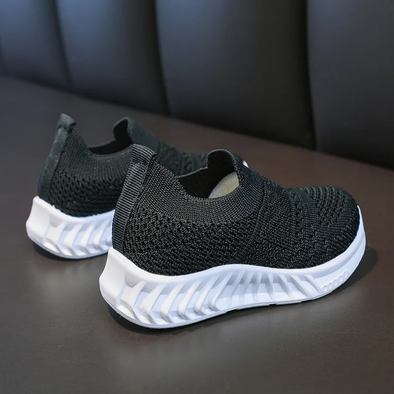 New Boys Girls Fashion Sneakers Baby/Toddler Little Kids Fly Knitting Baby Children School Sport Shoes Soft Running Shoes B005