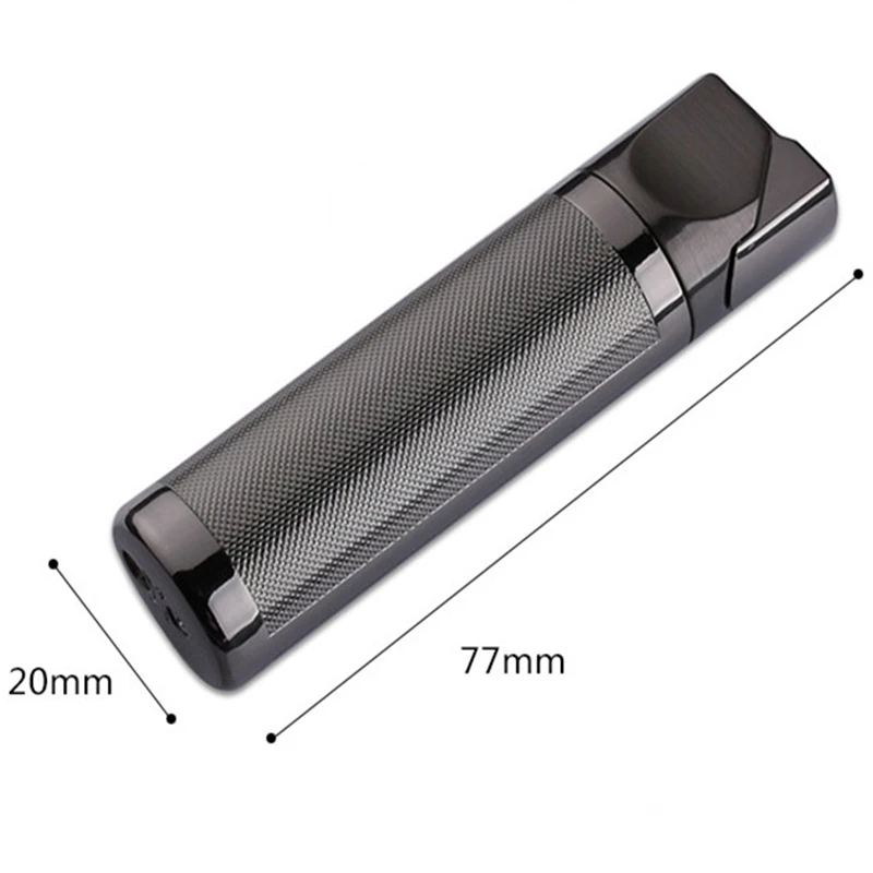 New Metal 1300 ℃ High Temperature Jet Turbine Lighter Outdoor Windproof Cigar Lighter Men\'s Gift