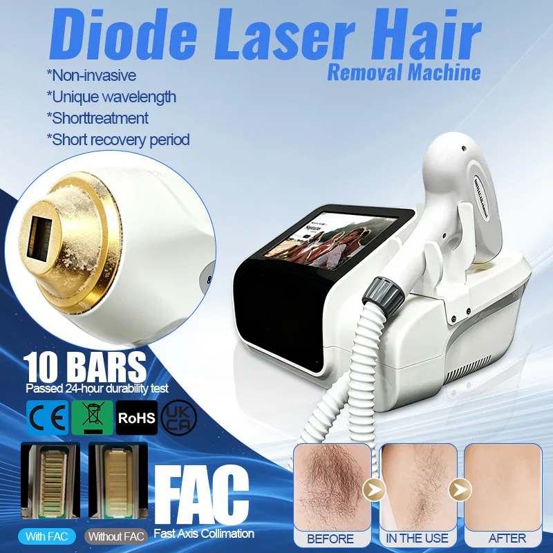 2026 Professional 5000w Soprano Diode Laser Hair Removal 4 Waves 755 940 1064 808nm CE Certificate Alexandrite Device Permanent