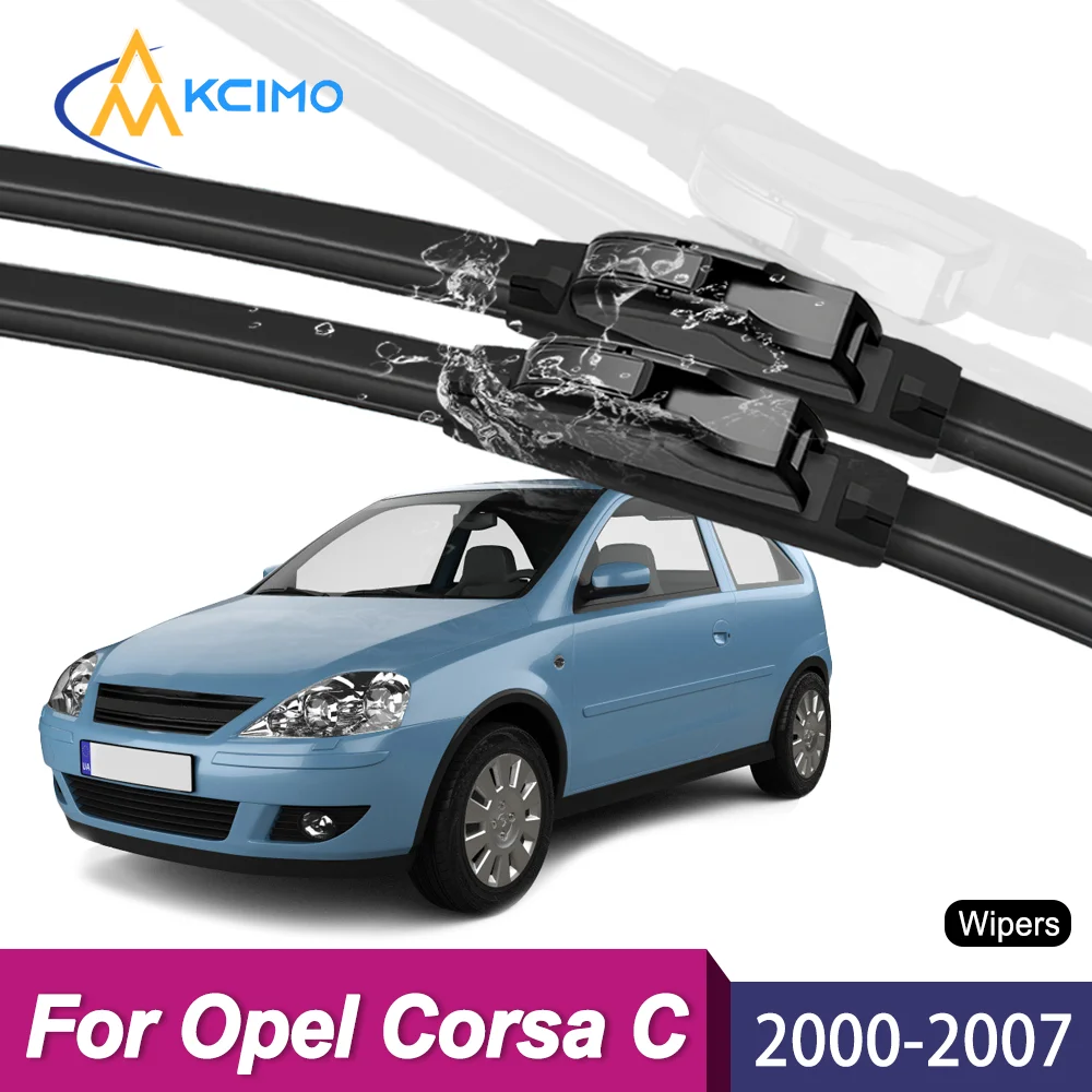 Upgrade Your Wiper System 2PCS Premium All-Season Blades For Opel Corsa C X01 2000-2007 Long-Lasting Clear Vision Guaranteed