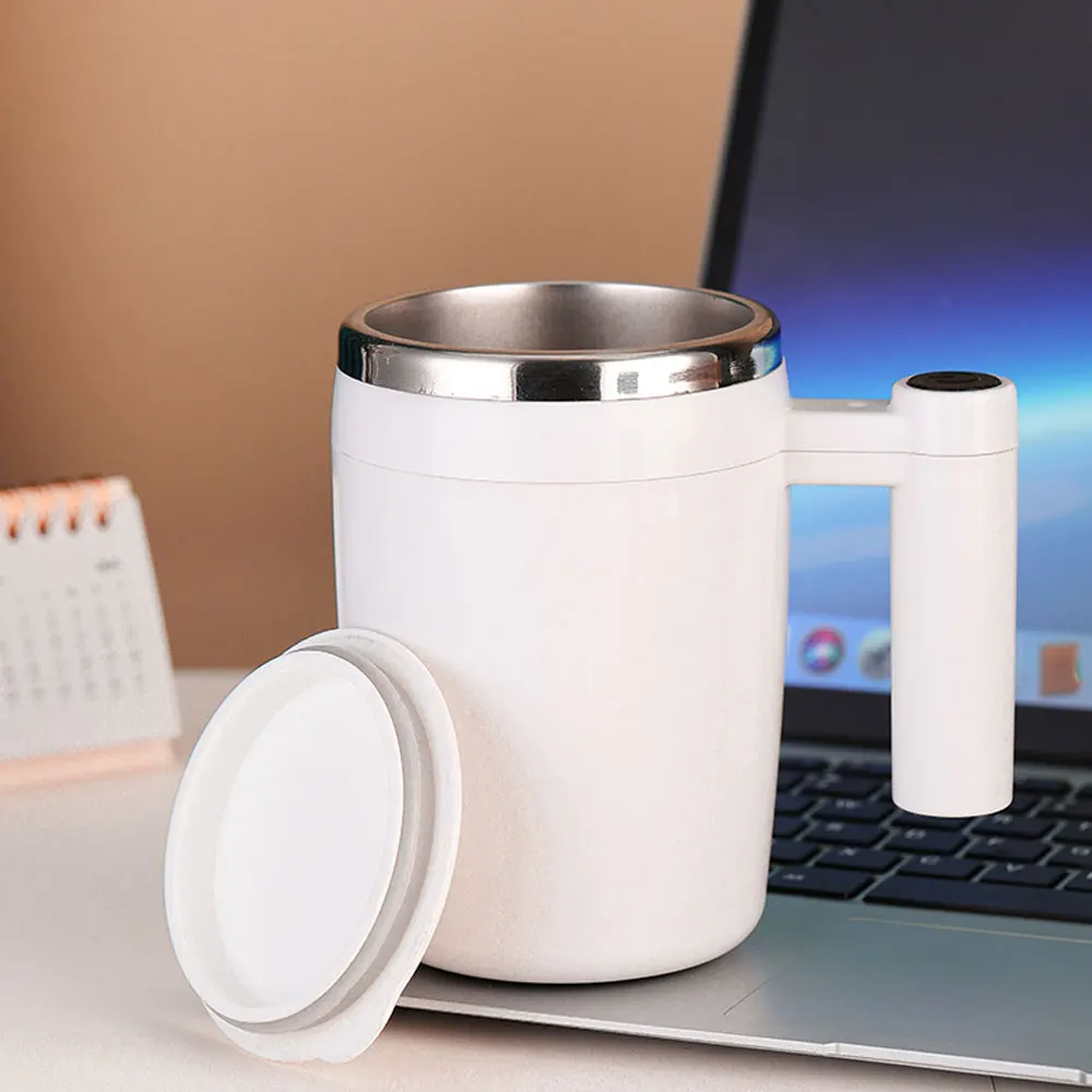 

USB Automatic Self Stirring Magnetic Mug Coffee Milk Mixer Stir Cup 304 Stainless Steel Thermal Blender Gift Water Bottle