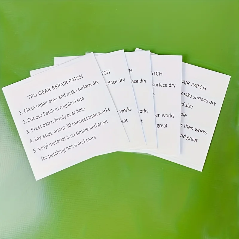 Kit toppe multifunzionali per tende, impermeabili, materassi gonfiabili e galleggianti per piscina - Trasparente, vestibilità comoda