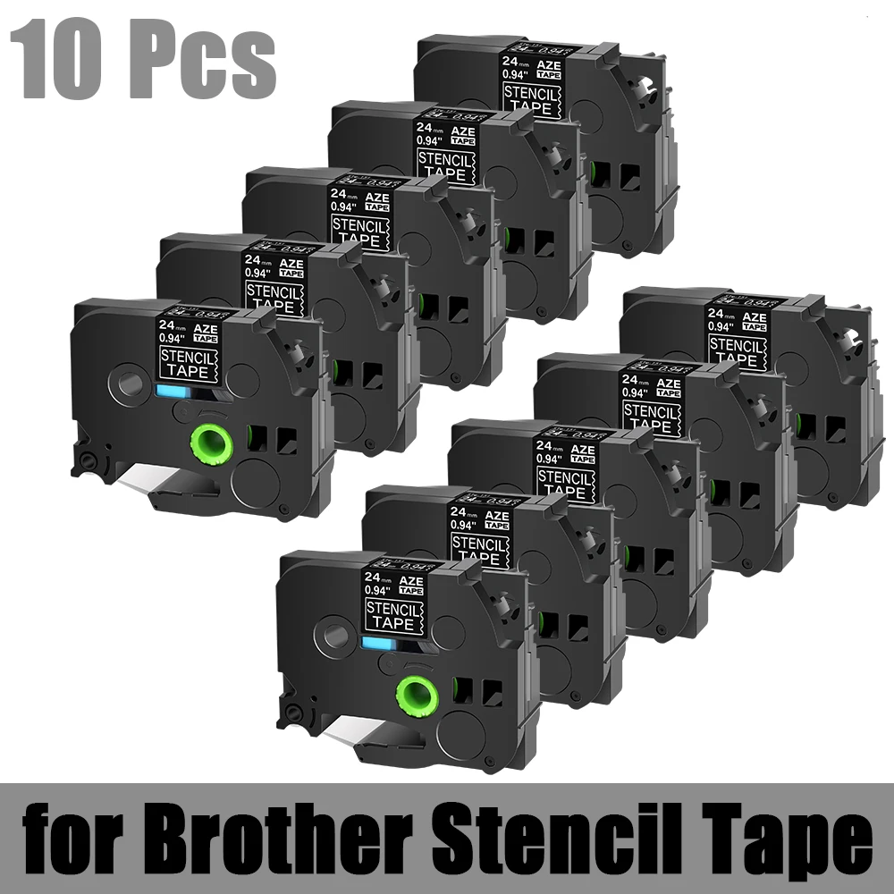 5/10Pcs Etching Stencil Tape 18mm 24mm 36mm Non-adhesive Replaced for Brother P-touch Maker PT-1400 PT530 PT300