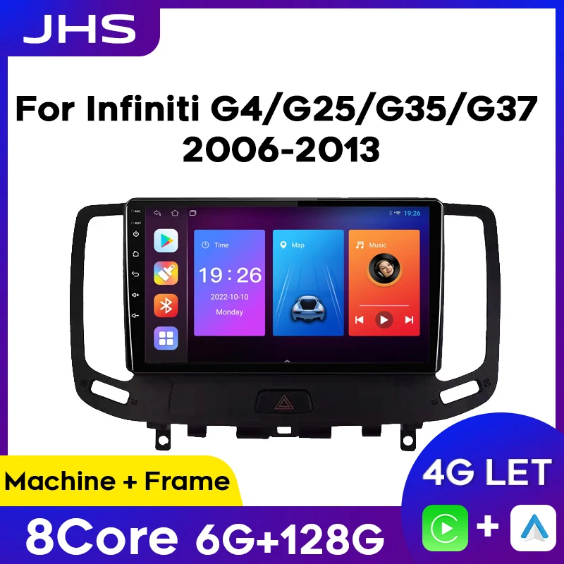 

Android Car Radio Multimedia Player For Infiniti G4 G25 G35 G37 2006-2013 Wireless Carplay Auto Video Stereo GPS Navigation