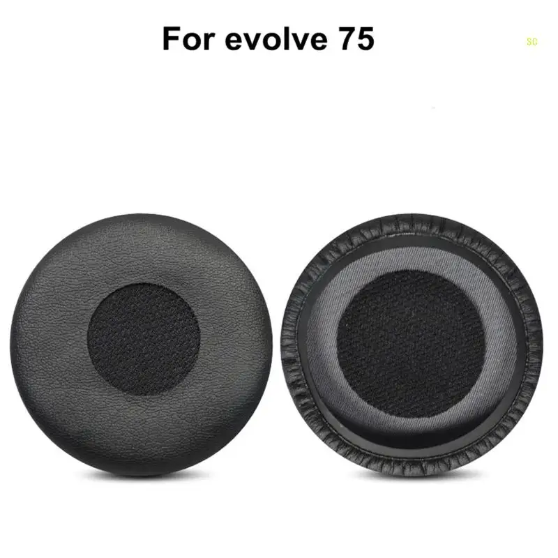 Over-Ear Foam Earphone Earpads Cover 2 PCS Memory Foam Sponge Replacement for evolve 20se 30II 40 65+ 75 Dropshipping