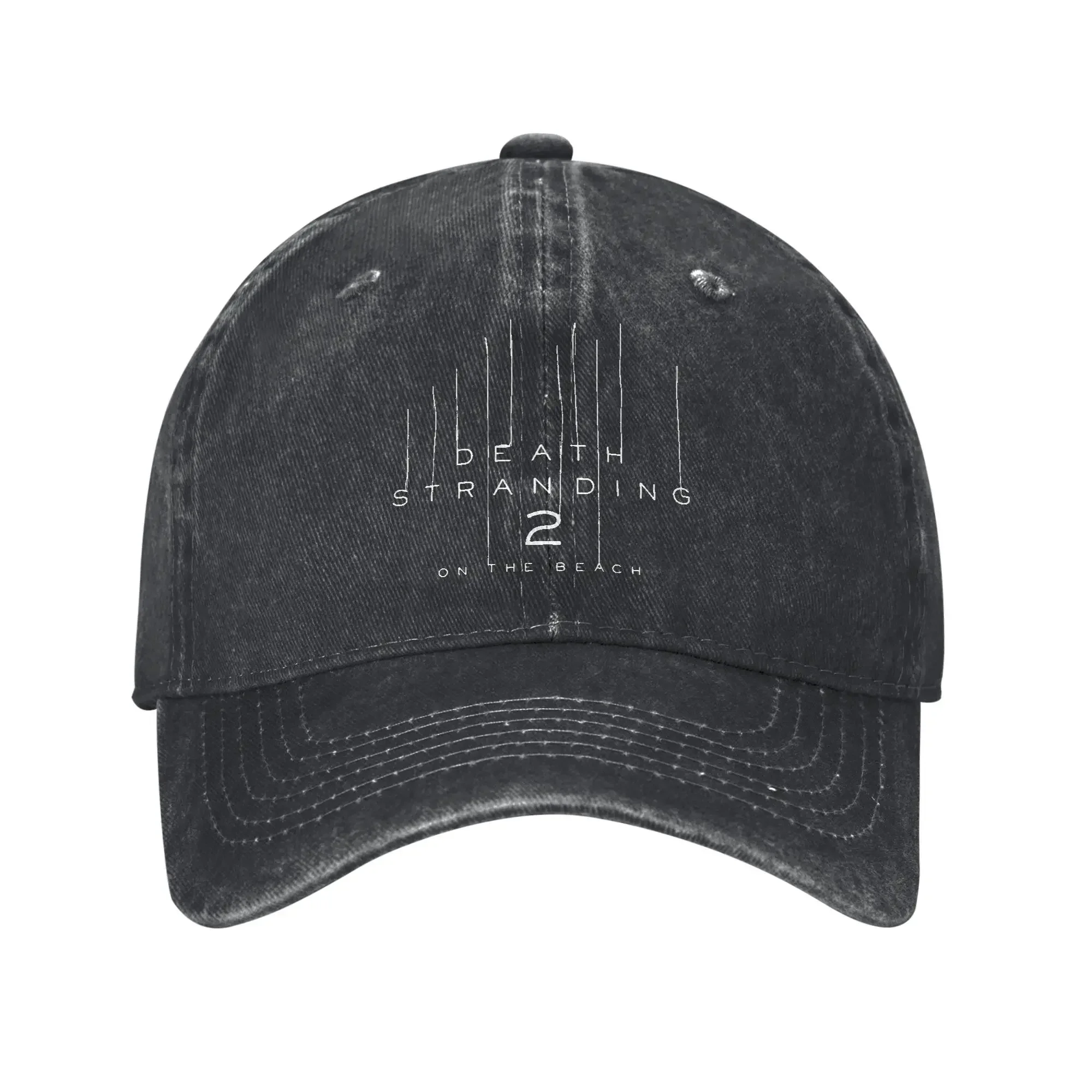 2026 Death Stranding 2 On The Beach Unisex Baseball Cap Video Game Distressed Washed Hat Outdoor All Season Travel Adjustable Su