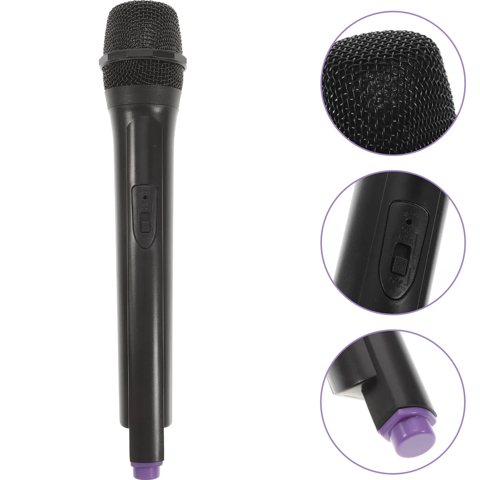 

1Pcs Realistic Lightweight Plastic Microphone Prop for Cosplay Stage Performance Lip Sync Parties Portable Fun Gift for Kids