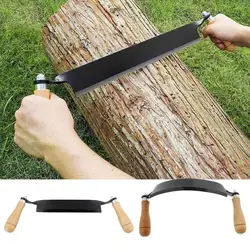 NEW 8 Inch Draw Shave Knife Woodworking Tool Wood Carving Tools Wood Draw Knife Manganese Steel Woodworking Debarking Tool