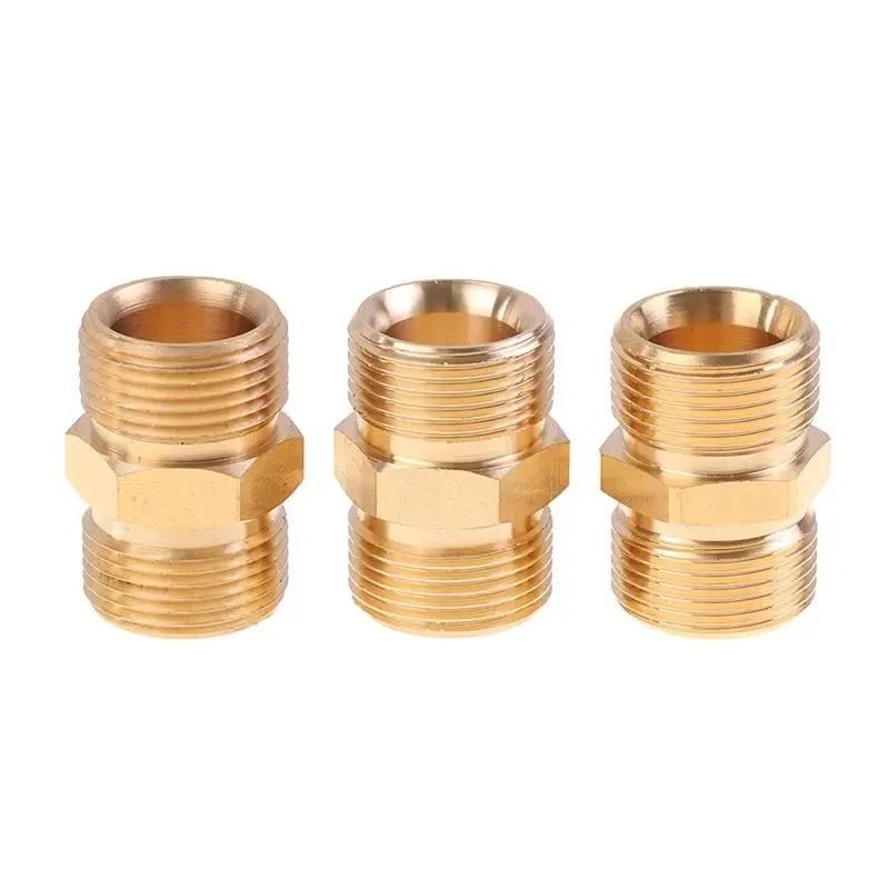 High Pressure Washer Hose Extension Connector Adapter, M22 14mm & 15mm Male Thread Female Hose Coupler Adaptor for Power Washe