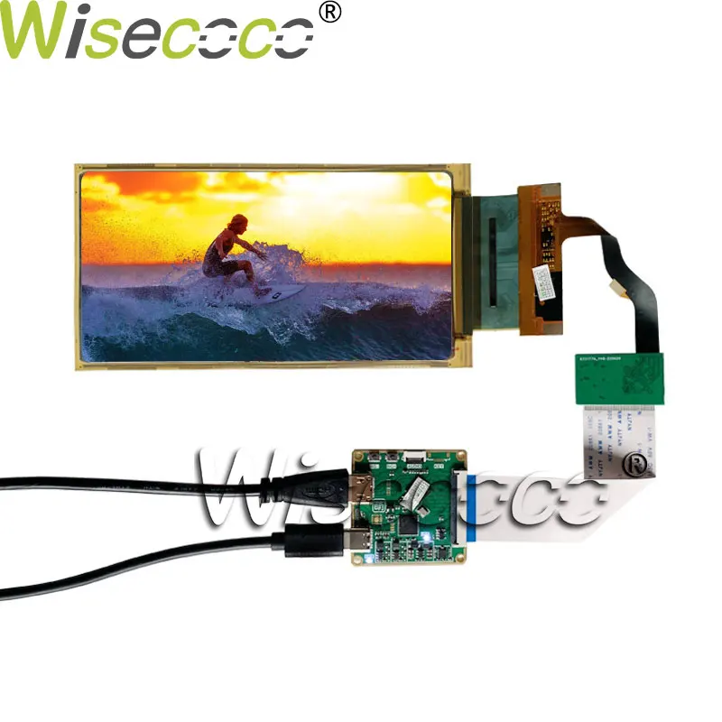 6 Inch 2K Flexible OLED Screen IPS 2880*1440 AMOLED Display LTPS Rollable Panel LCD Display Type-C Driver Board Wisecoco