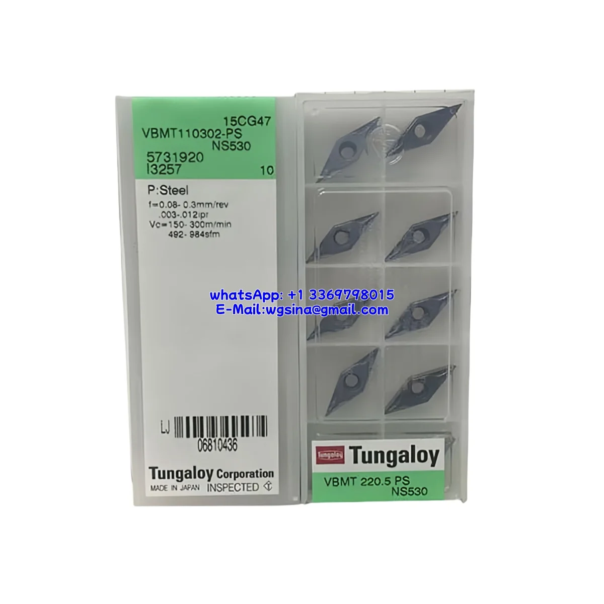 

100% Original VBMT VBMT1103 02 04 -PS(J) NS530 Turning Inserts