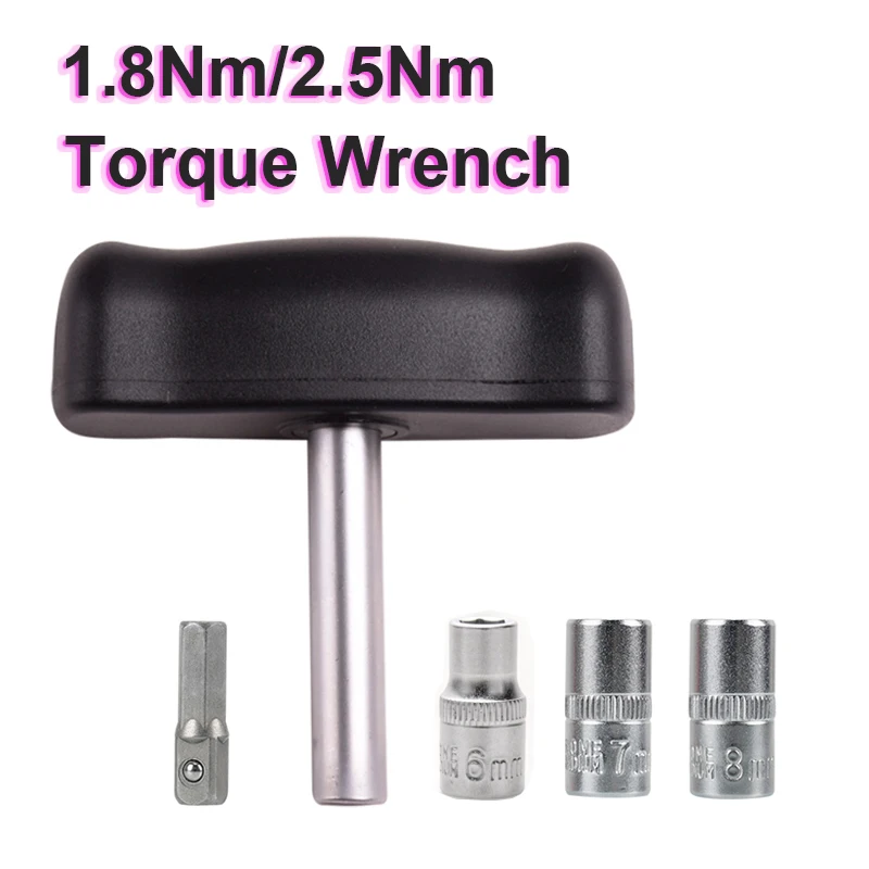 

1 комплект Т-образного фиксированного динамометрического ключа, инструменты для 3D-принтера, 6 мм, 7 мм, 8 мм, шестигранный ключ, инструмент для обслуживания втулки для сопла Ender 3 V6 MK8