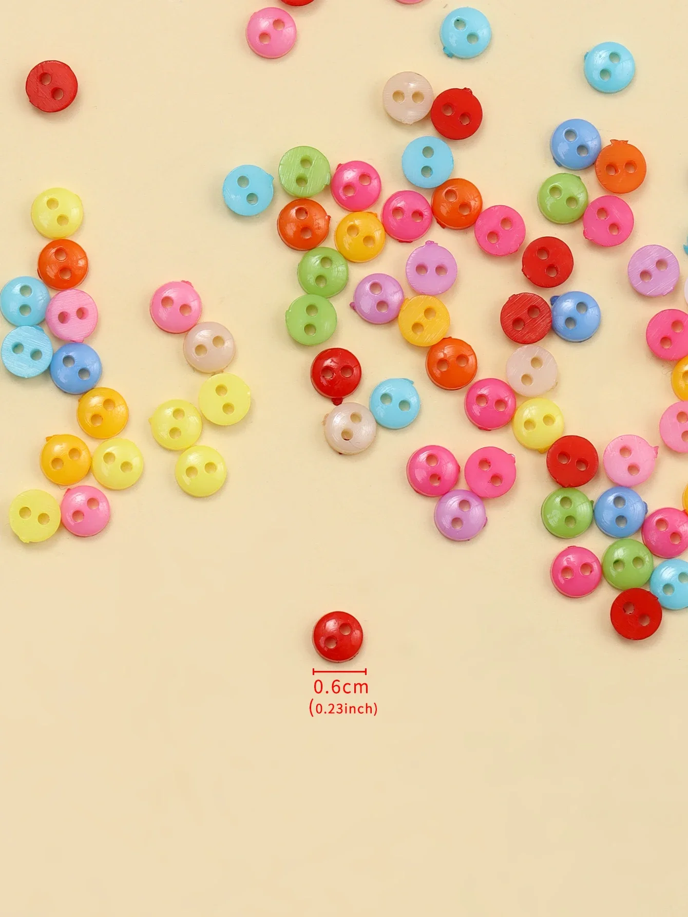 

New100pcs Mini Buttons Plastic Doll Clothes Round Buckles Buttons For Handmade Cartoon Garment Sewing DIY Craft Needlework