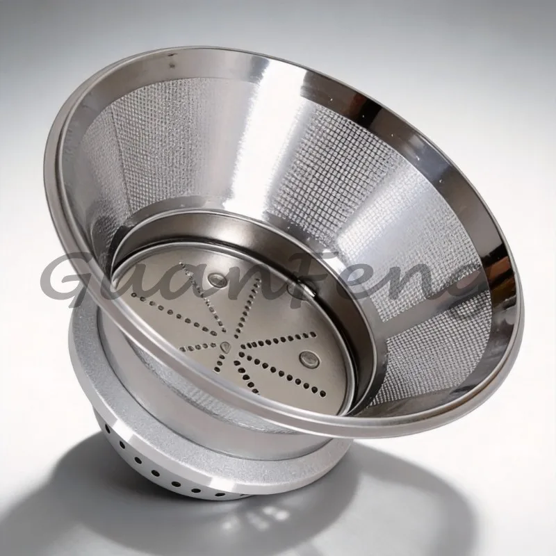 Stainless steel filter and blade replacement parts for juicers