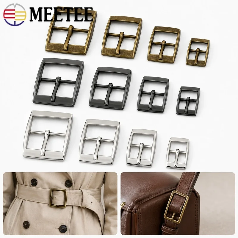 10/20Pcs 15-30mm Metal Pin Buckles Handbag Strap Adjuster Shoulder Belt Clasp Leather Repair Webbing Hardware Sewing Accessories