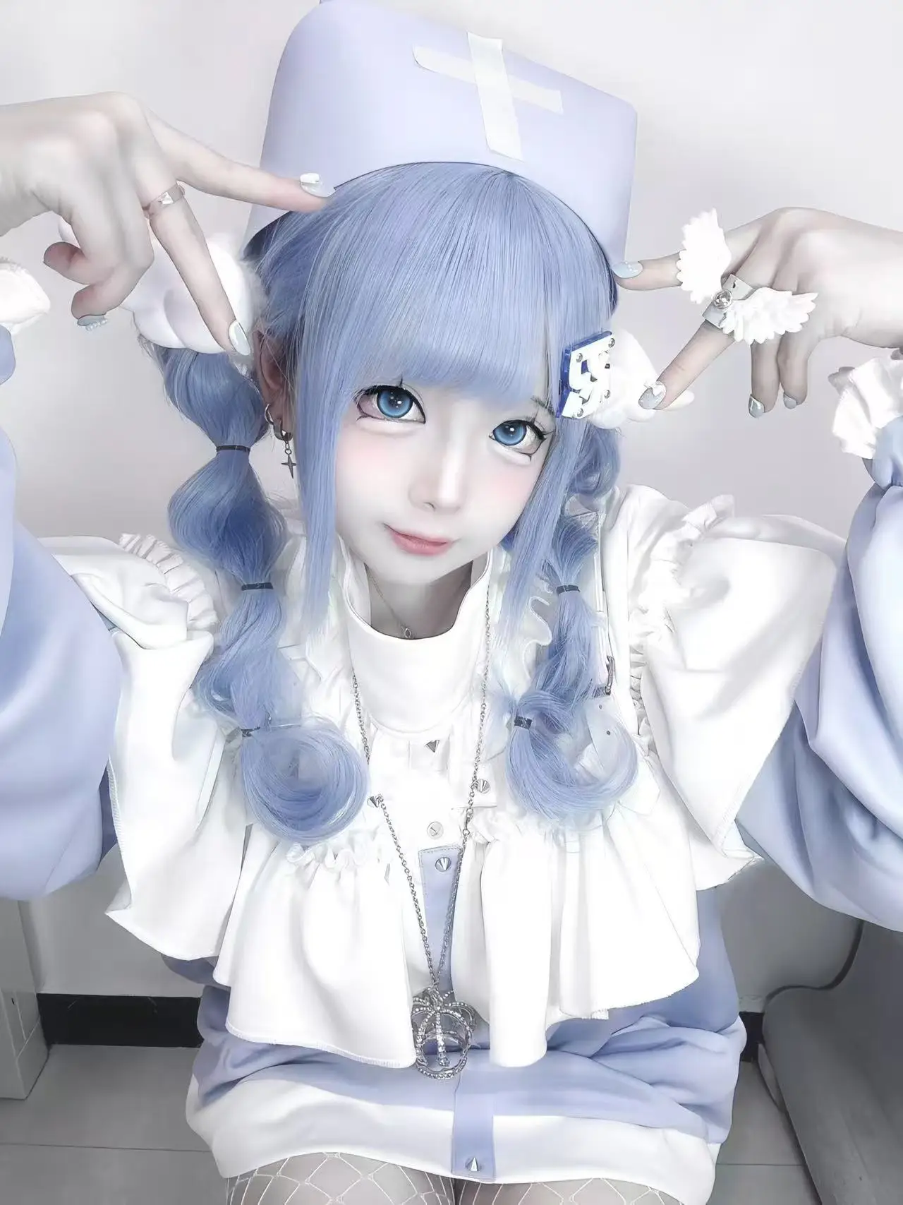 Original Mass-produced Loose Sweet Jacket Japanese Subculture Water Color Long-sleeved Top Shorts Leg Cover Set Autumn Hoodies