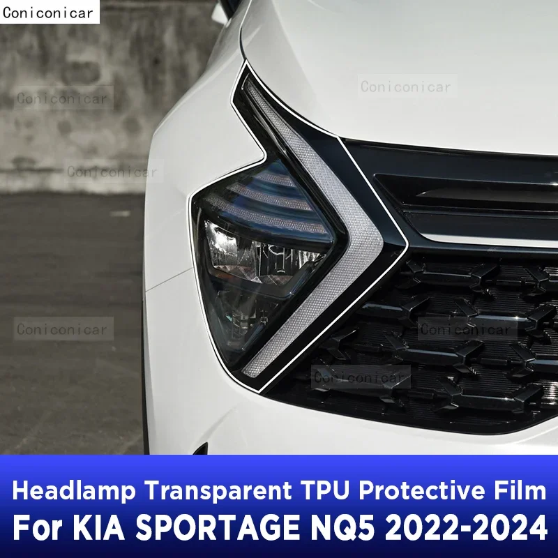 

Protective Film TPU Stickers For KIA SPORTAGE NQ5 2022-2024 Car Headlight Transparent Black Anti-Scratch Accessories PPF
