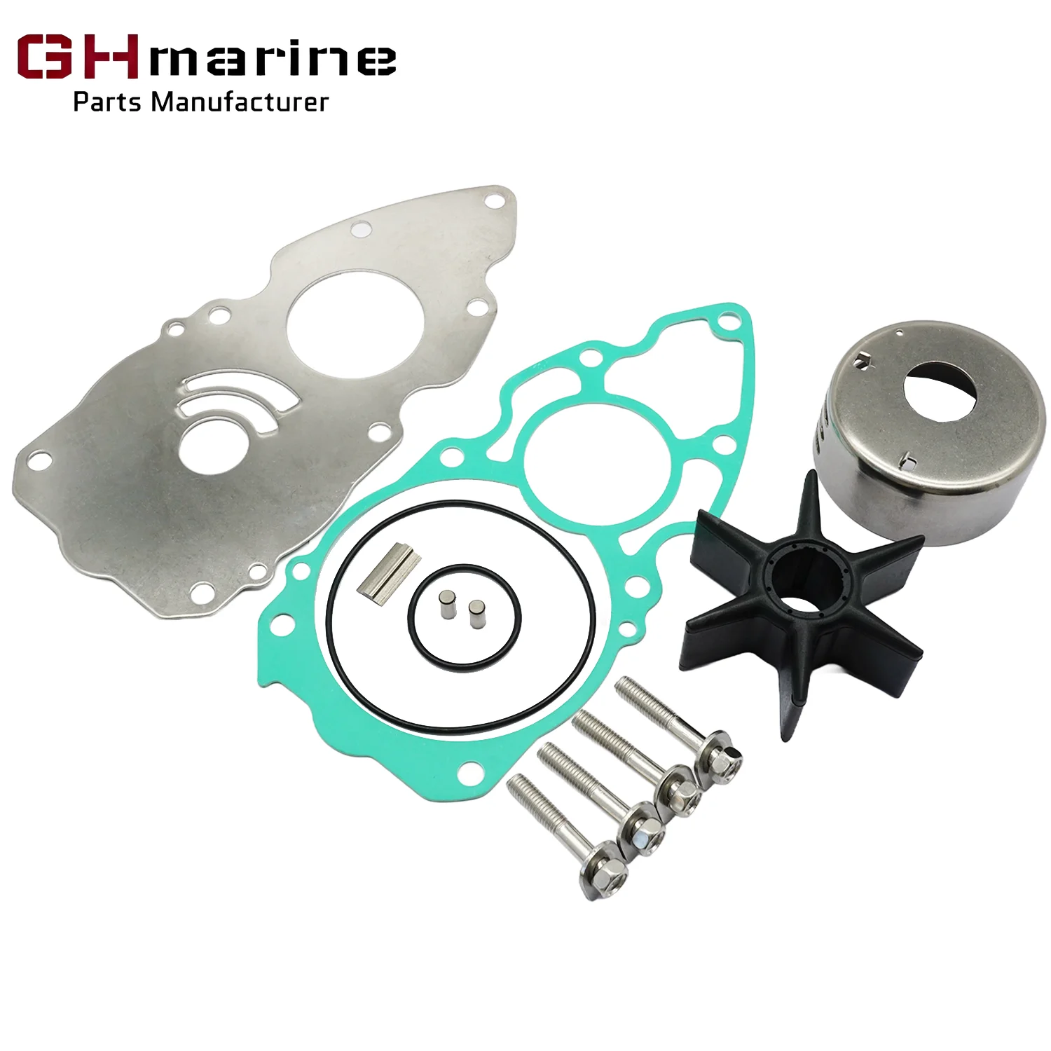 

Water Pump Impeller Repair Service Kit for Yamaha Marine V8 300 350 HP 4 Stroke Outboard Engines 6AW-W0078-00 18-3477