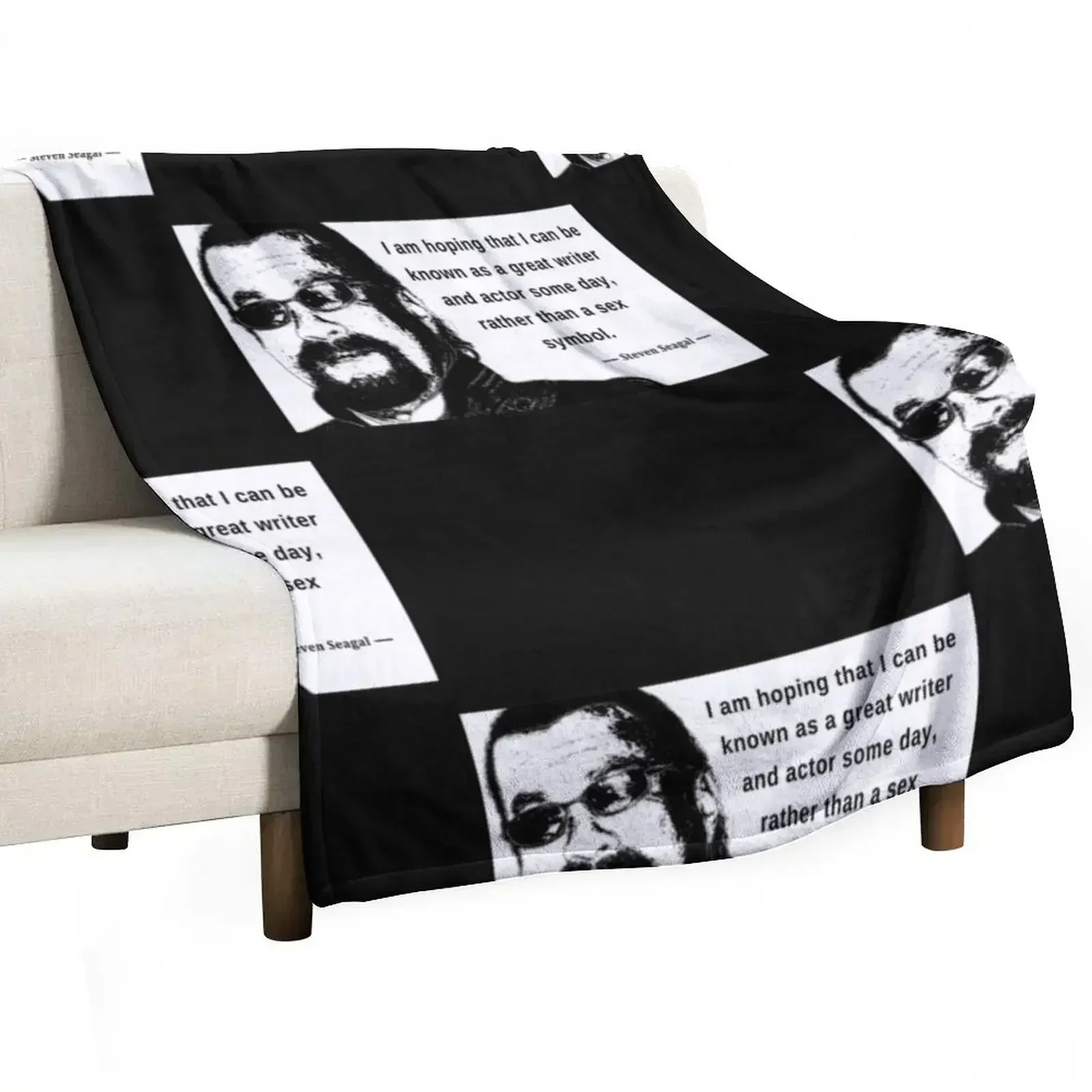 Steven Seagal - Sex Symbol Essential Throw Blanket Sofas valentine gift ideas Blankets For Bed For Sofa Thin Blankets